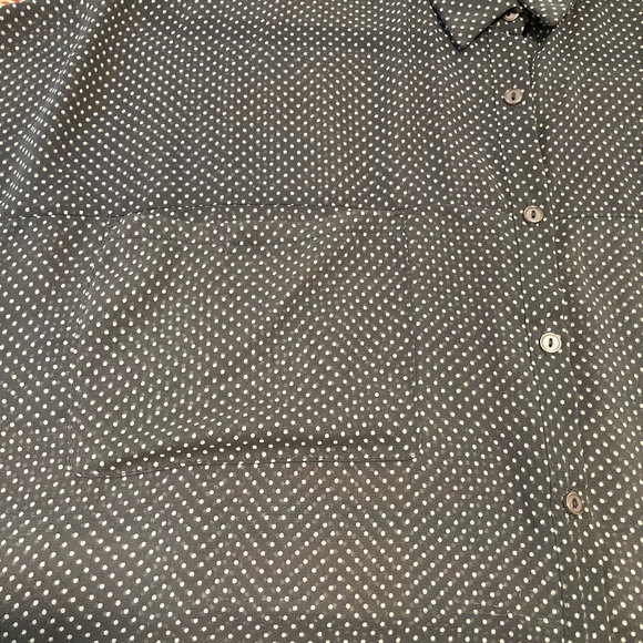 Grey Polka-Dot Blouse - Picture 3 of 5